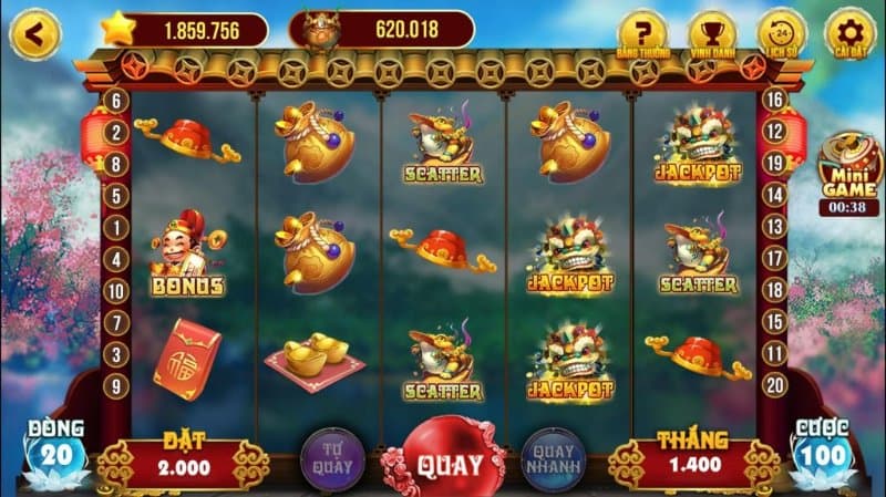 Đa dạng game slot đổi thưởng